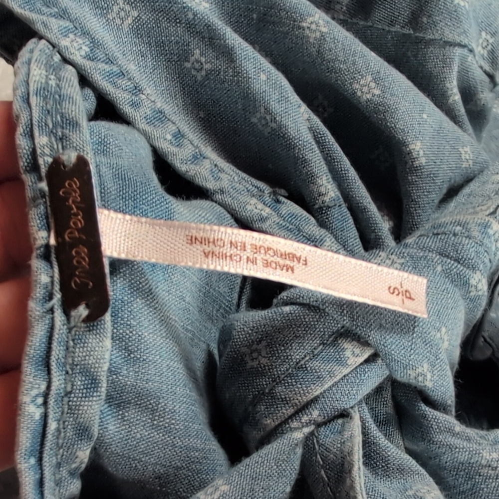 Free‎ People Light Blue Denim Overalls - Picture 5 of 7